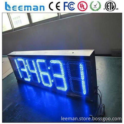ourdoor time and temperature display led digital interval timer led time display